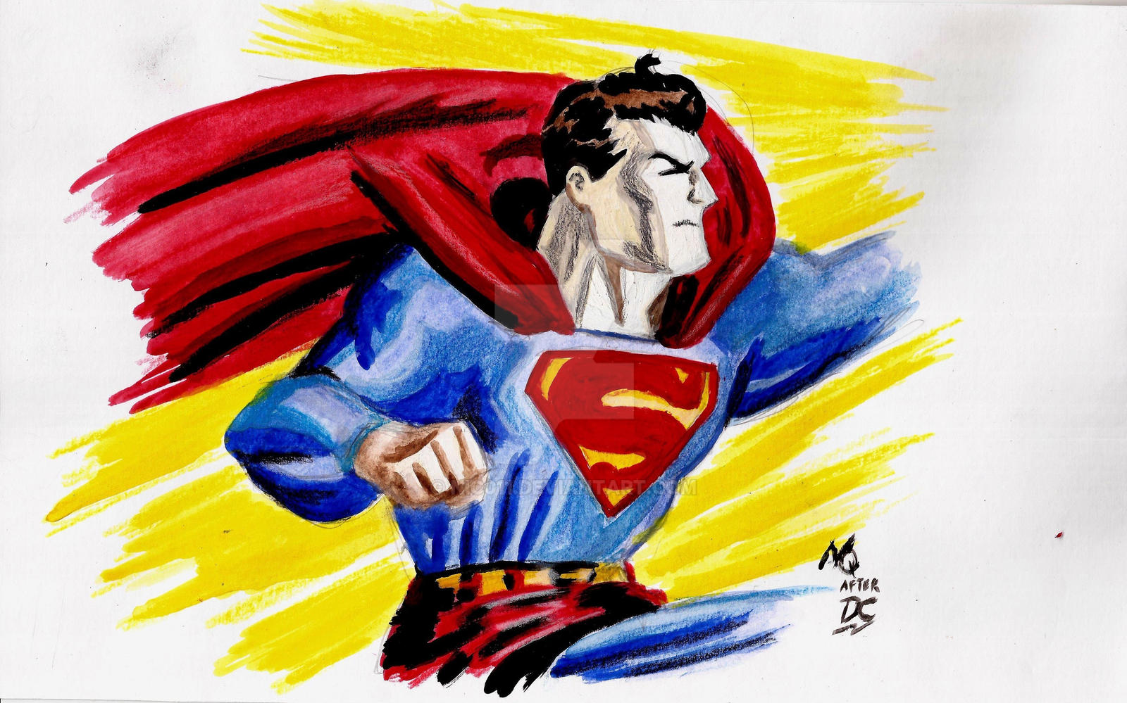 Superman watercolors