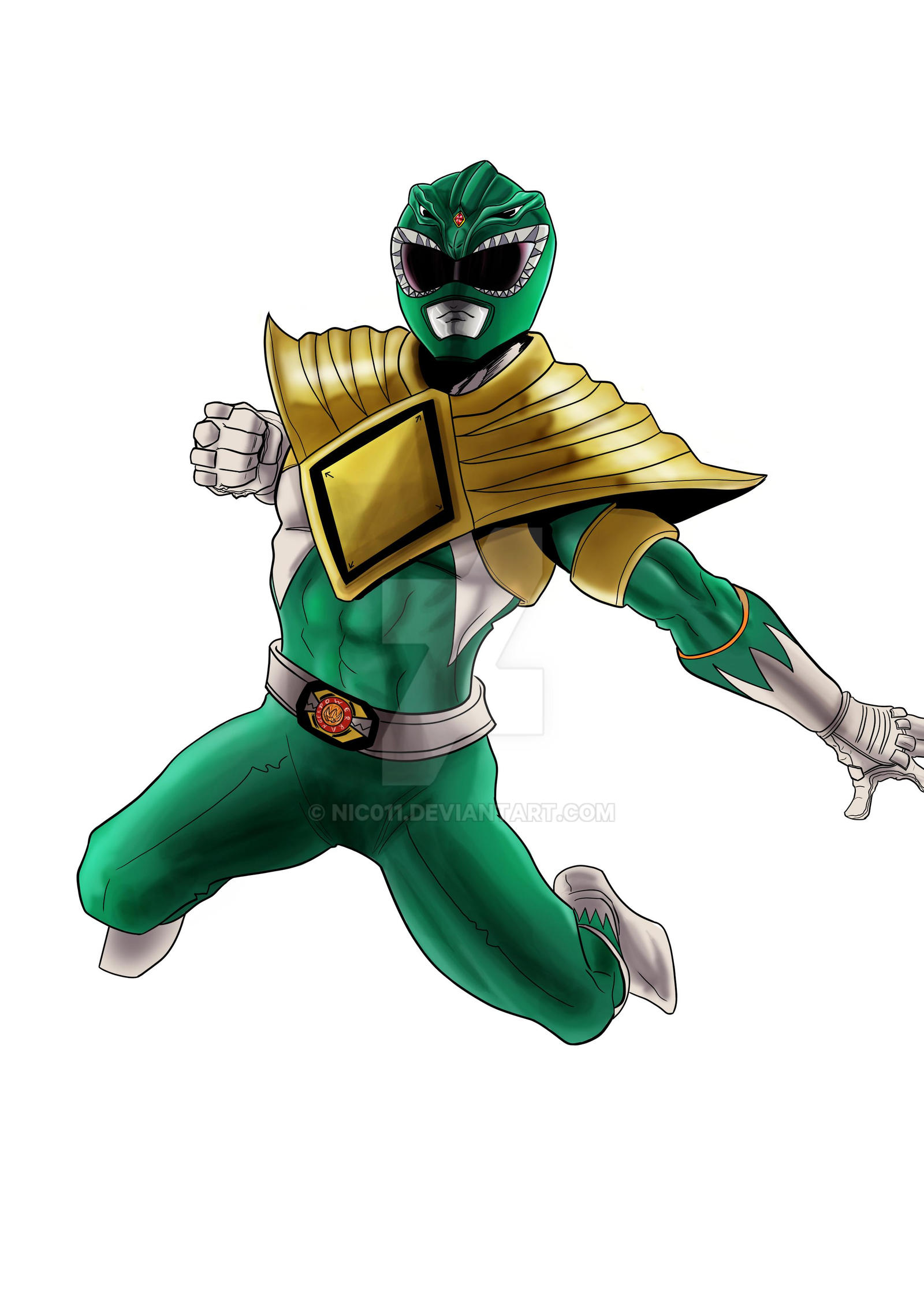 Python Green Ranger's Green Ranger by nic011 on DeviantArt