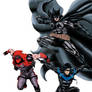 Batman,nightwing and redhood