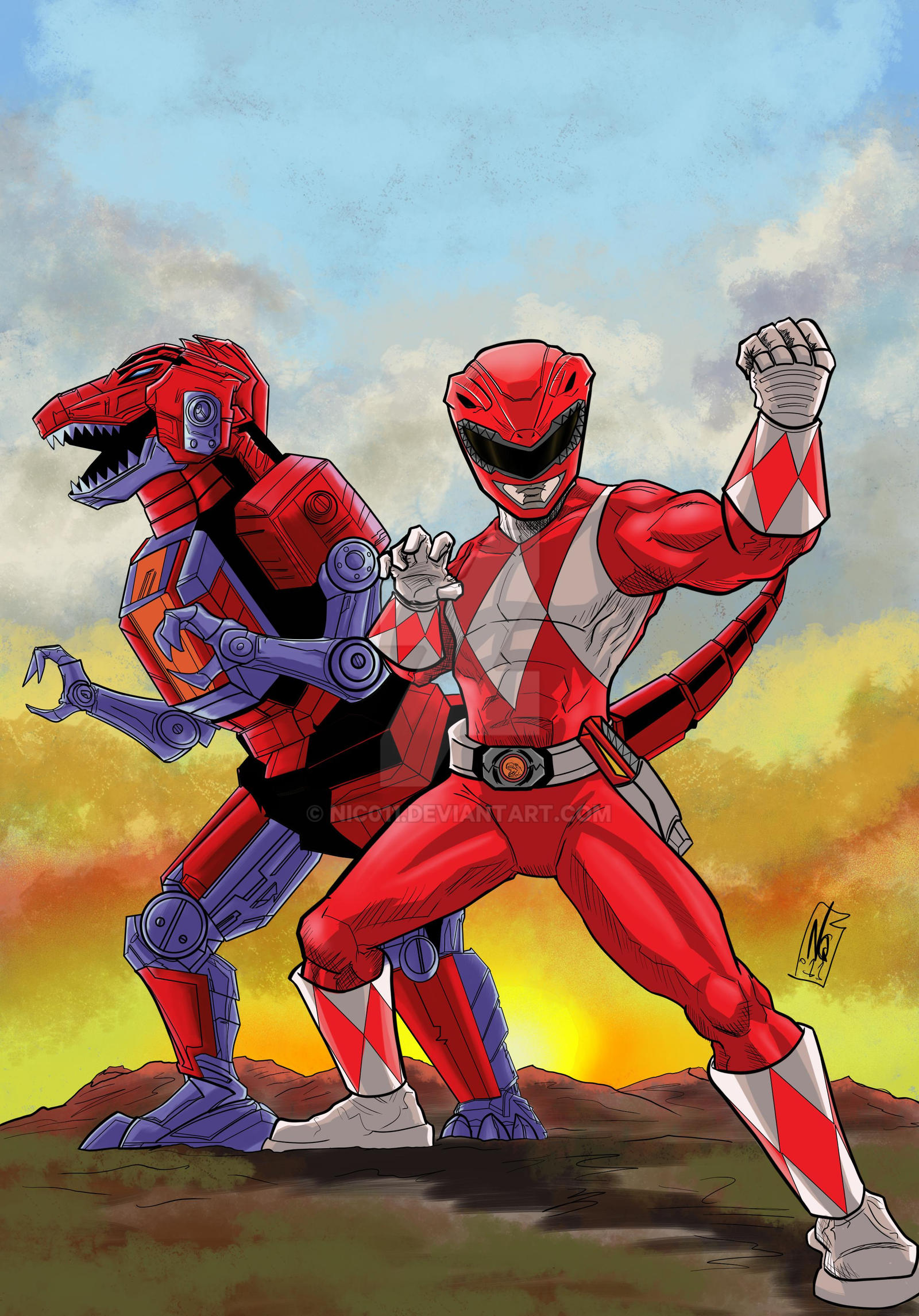 Red Ranger megazord by nic011 on DeviantArt