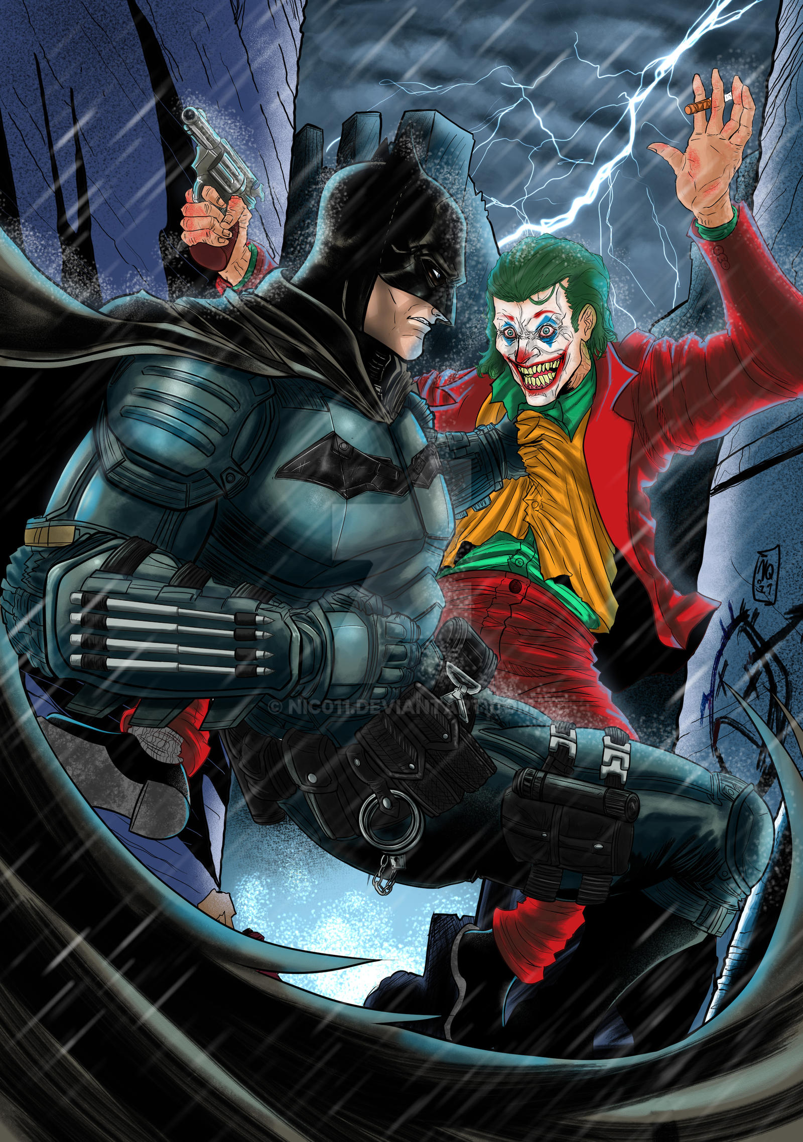 The Batman vs Joker Variant by nic011 on DeviantArt