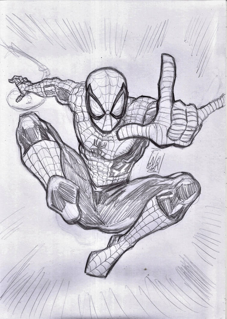 Spider-man pencil commicion by nic011 on DeviantArt