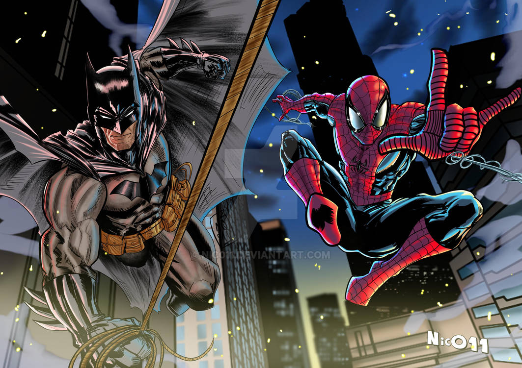 Batman Spider-man team up