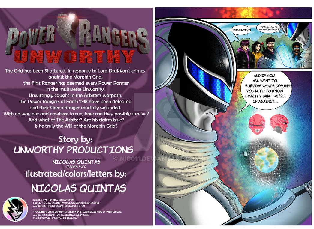 Power rangers Unworthy Titles Credits and page 1 by nic011 on DeviantArt