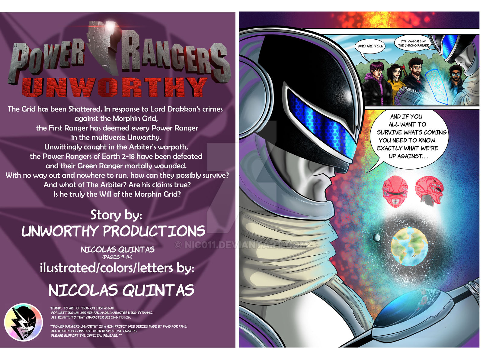 Power rangers Unworthy Titles Credits and page 1 by nic011 on DeviantArt