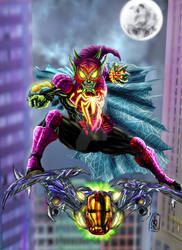 The Deadly Neighborhood Spider-Goblin by nic011