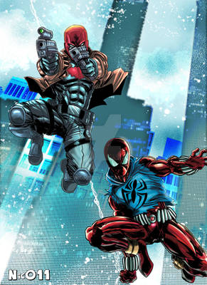 Red hood And Scarlet Spider