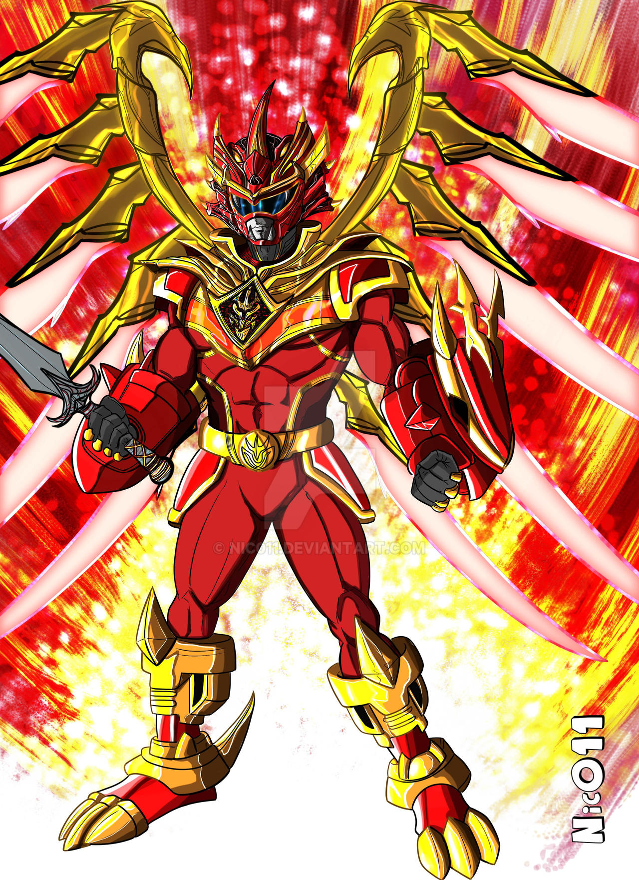 Ultimate dragon king Ranger battlizer by nic011 on DeviantArt