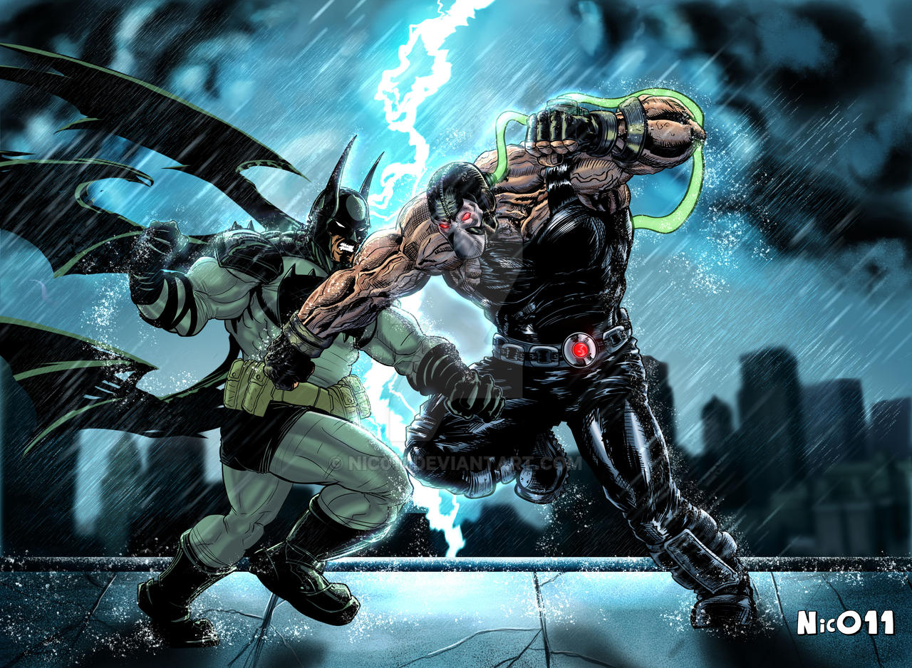 Absolute Batman vs Bane by nic011 on DeviantArt