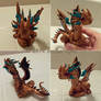 Golden Winged Dragon Sculpt