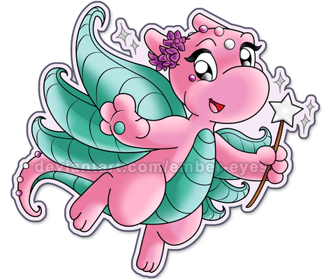 Fairy Dragon (Sticker Design)