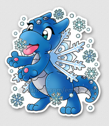 Winter Dragon (sticker)