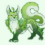 Green tea herb cat 