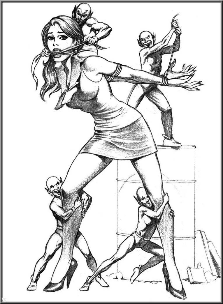 Gremlins and the Damsel by Alazarsart on DeviantArt