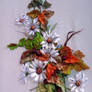 Autumn2, ribbon embroidered picture.