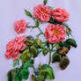 silk ribbon embroidery Rose