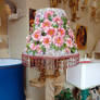 Ribbon embroidery lampshade