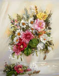 Silk ribbon embroidery picture by TetianaKorobeinyk