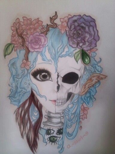 By Maha Half Girl Half Skull By Silvermaha On Deviantart By Maha Half Girl Half Skull By Silvermaha On Deviantart