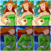 Totally Spies Sam's Best Sexy Body Shots!