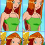 Totally Spies Sam Green Bikini Collage 4