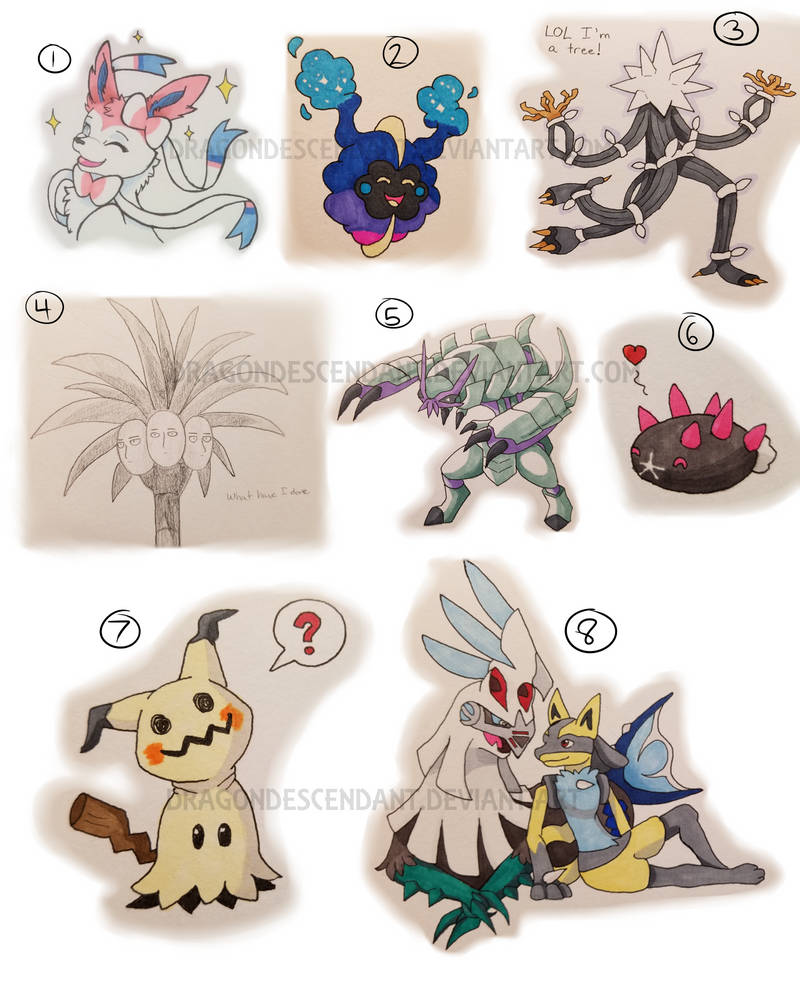 Pokemon Doodle Dump by DragonDescendant on DeviantArt