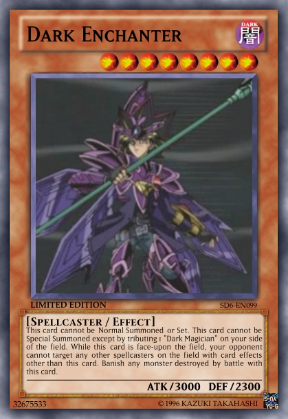 dark enchanter yugioh card Yu-Gi-Oh! - Red - SBSC-EN002 - Super Rare - 1st Edition - Speed Duel Dark Enchanter by GR15N on