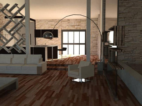 3d rendering Loft1