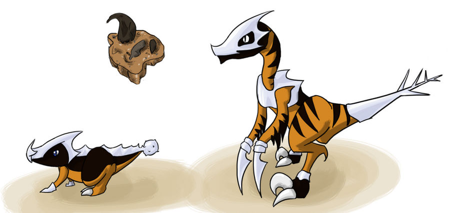 Pokemon Raptor Version Raptor Fossil Pokemon by Pumpkin-Rain on DeviantArt
