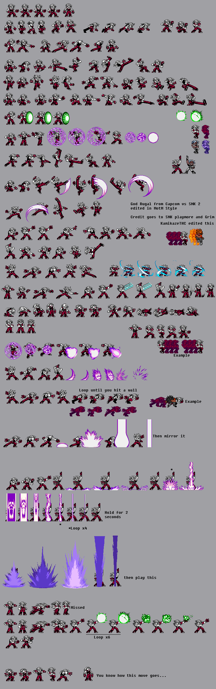 God Rugal MotM Sprites by KamikazeTHC on DeviantArt