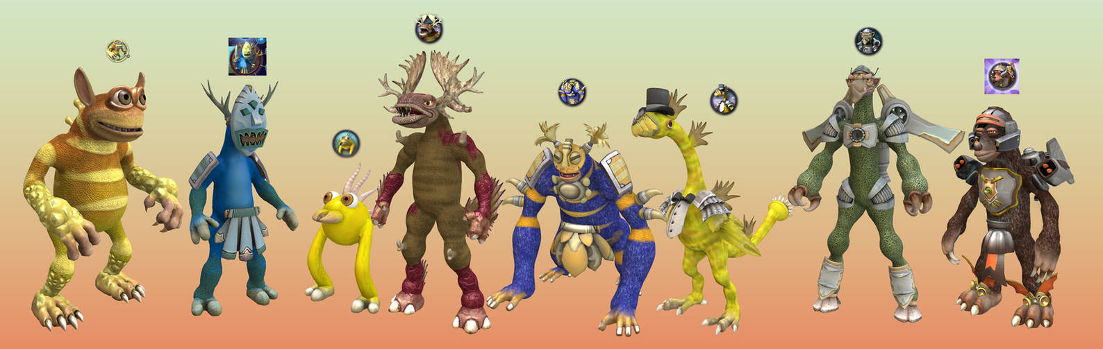Spore Food Spore - Menu Creatures by Kevin-Cadence on DeviantArt