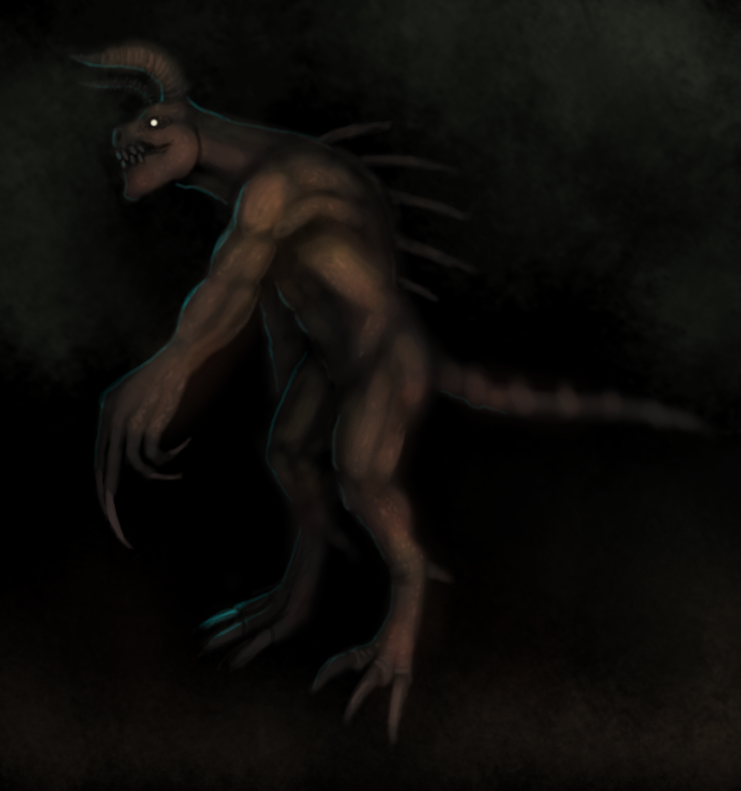 Deathclaw Inflation Deviantart Deathclaw At Night by Kevin-Cadence on DeviantArt