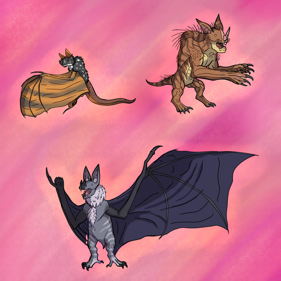 Colorful Bats Deviantart Bats Bats Bats by Kevin-Cadence on DeviantArt
