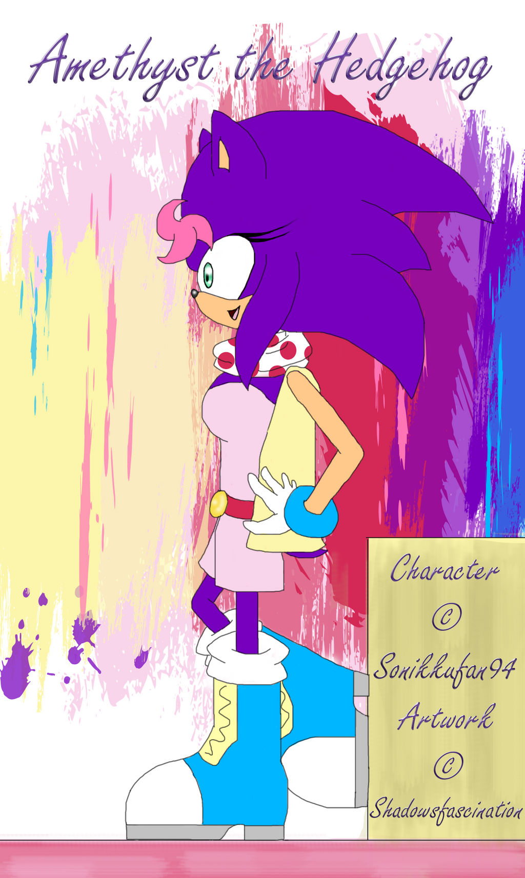 Gift: Amethyst the hedgehog