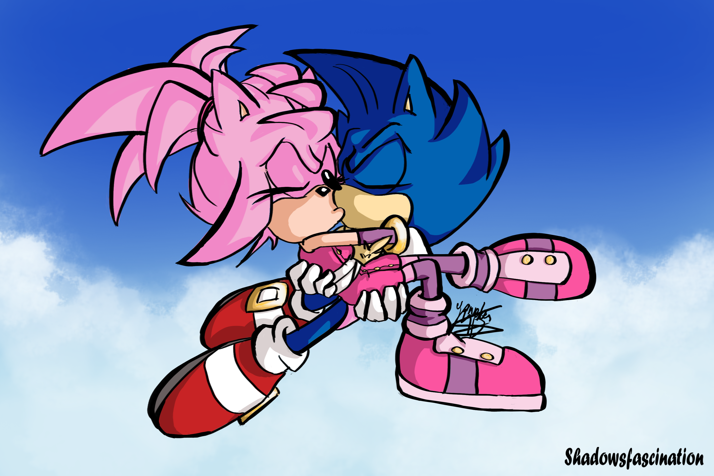 SonAmy kissing, <3 Nyra <3