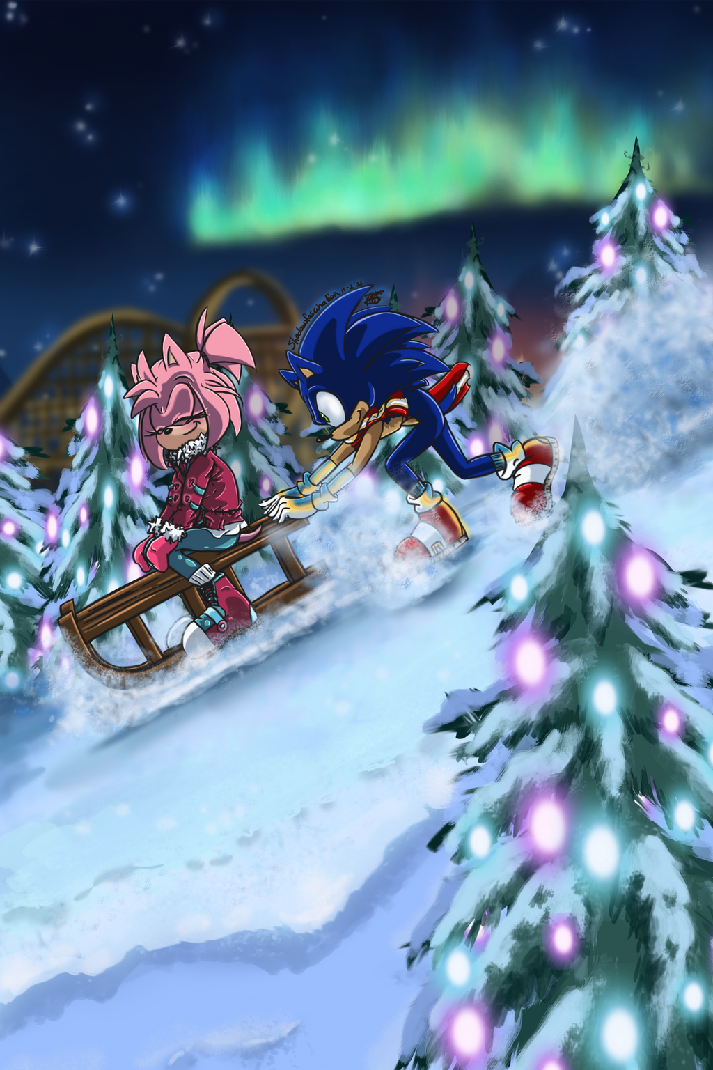 Sleigh ride in White Park
