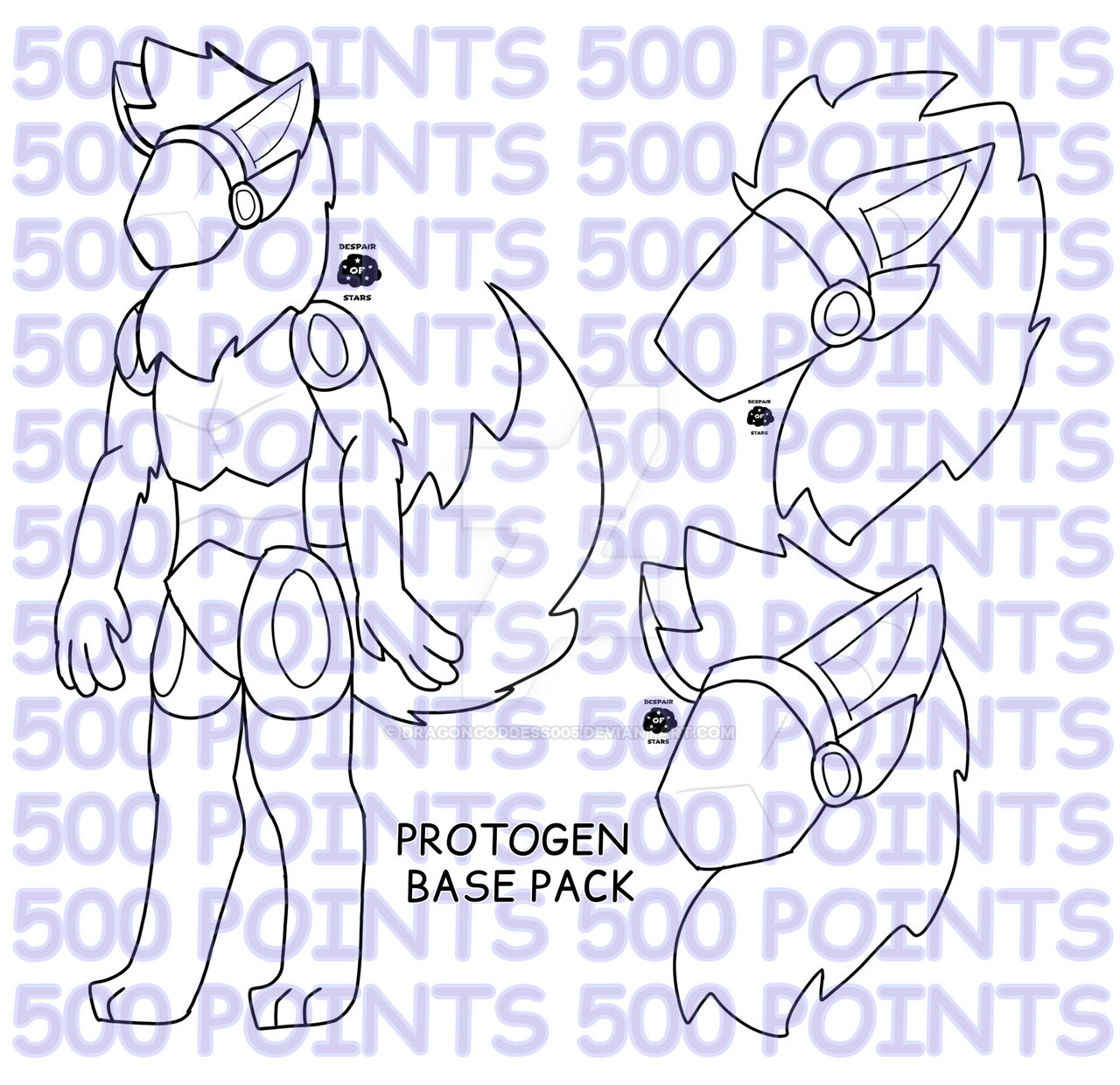 Protogen Base Package - 500 Points by DragonGoddess005 on DeviantArt