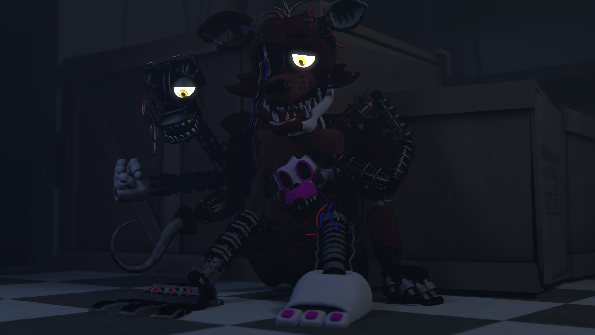 Withered Foxy (Fnaf 2) by DDolhon on DeviantArt