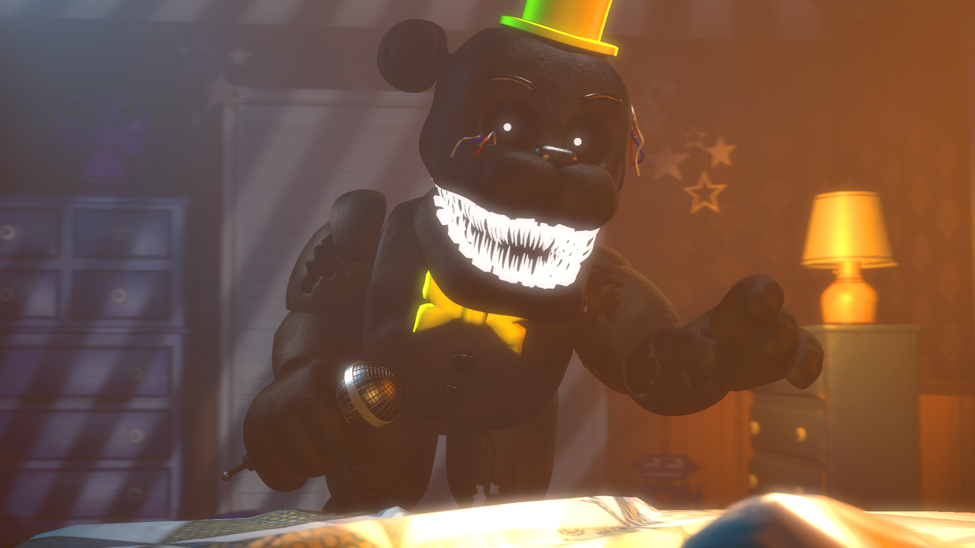 Blender Fnaf 2) Shadow Freddy Render by xXMrTrapXx on DeviantArt