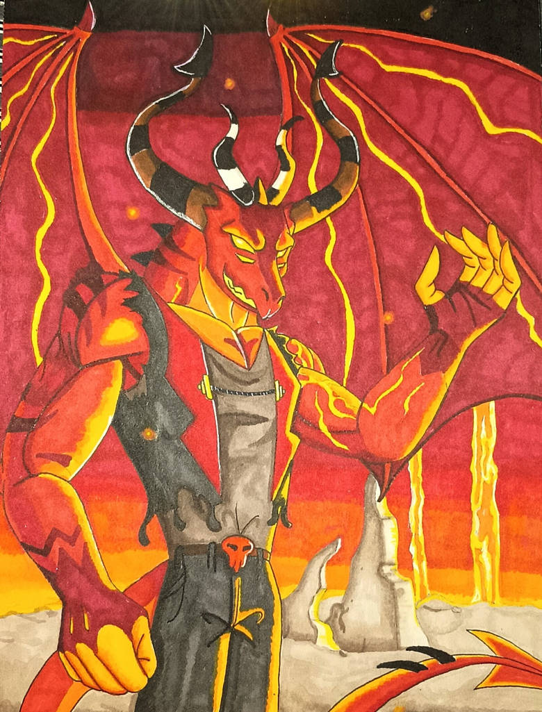 King of Wrath: Satan (Helluva Boss) by Geeky-Wolf-Arts on DeviantArt