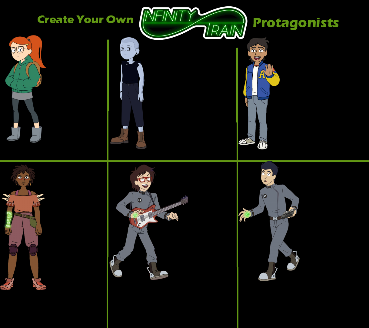 Create Your Infinity Train Protagonists (Template) by AnikaBoomheart02 ...