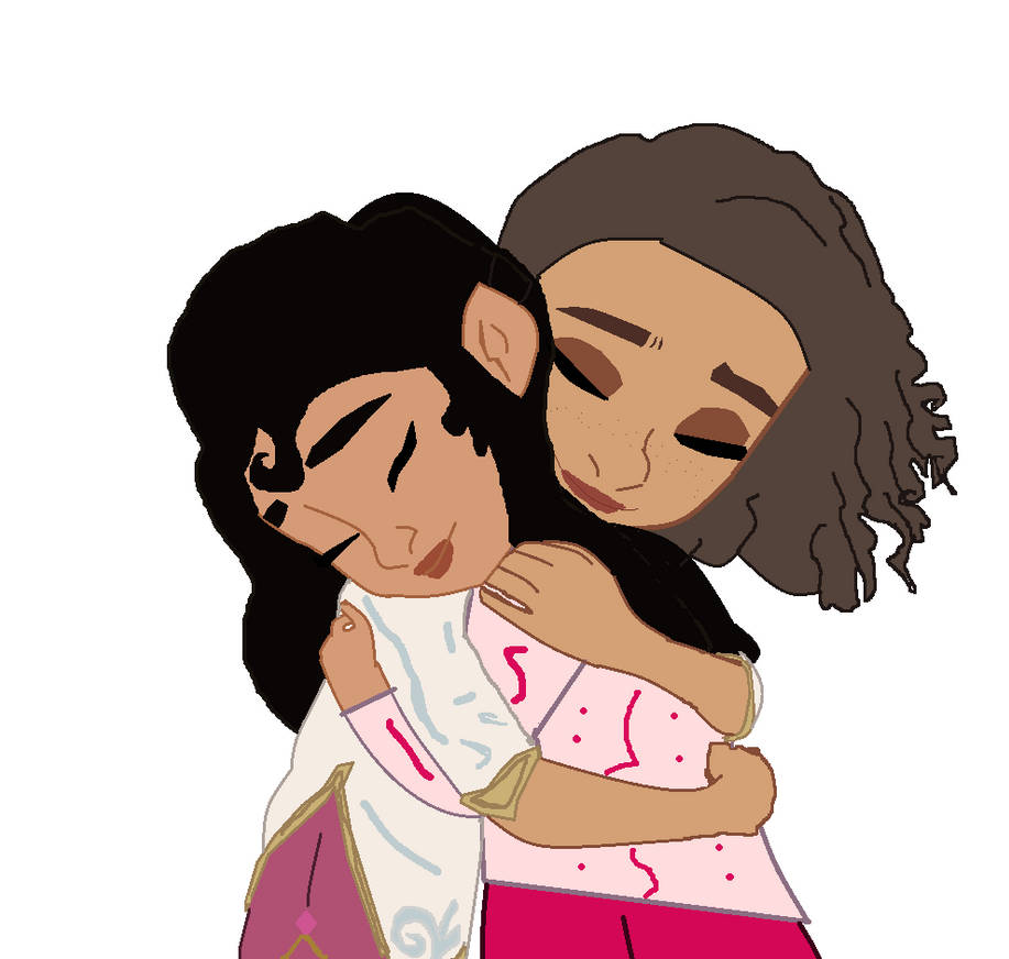 Ellian Ellian and Everlee Hugging by AnikaBoomheart02 on DeviantArt