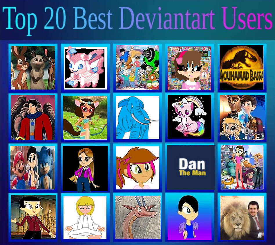 Upload777 Top 20 Best Deviantart Users (My Version) by AnikaBoomheart02 on DeviantArt