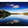 Reflection with clouds