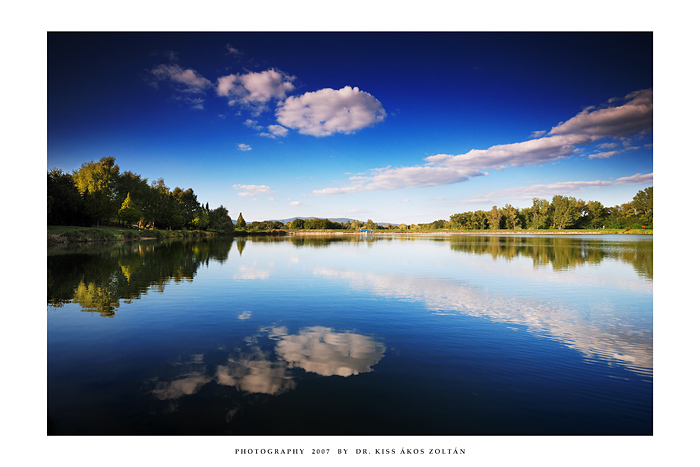 Reflection with clouds