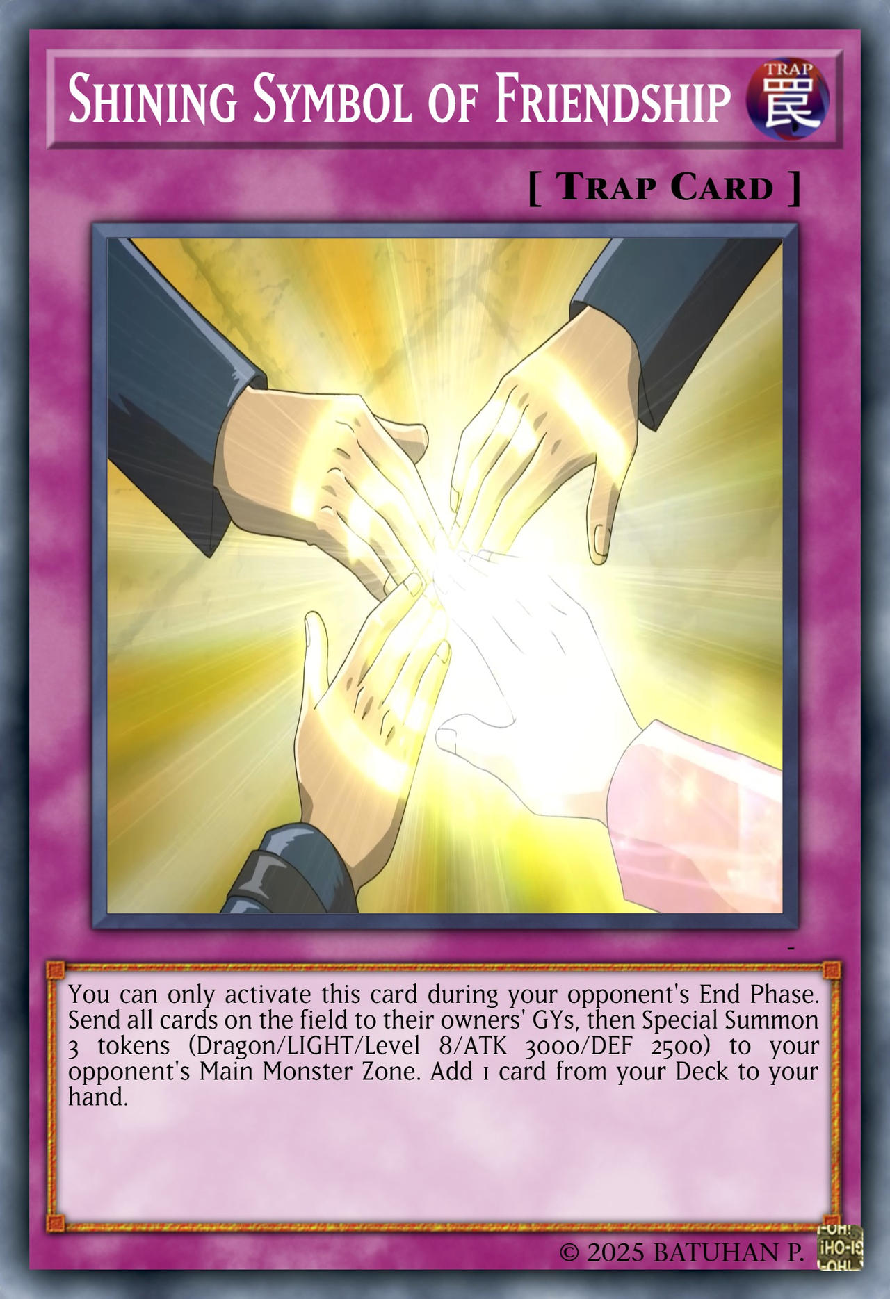 shining friendship yugioh card Heavenly Friendship Shining friendship powered up by her bonds with Wingweaver! Done for @gaiaoricards for his Tea Gardner custom deck. Check their products! If you want a piece done for you, send