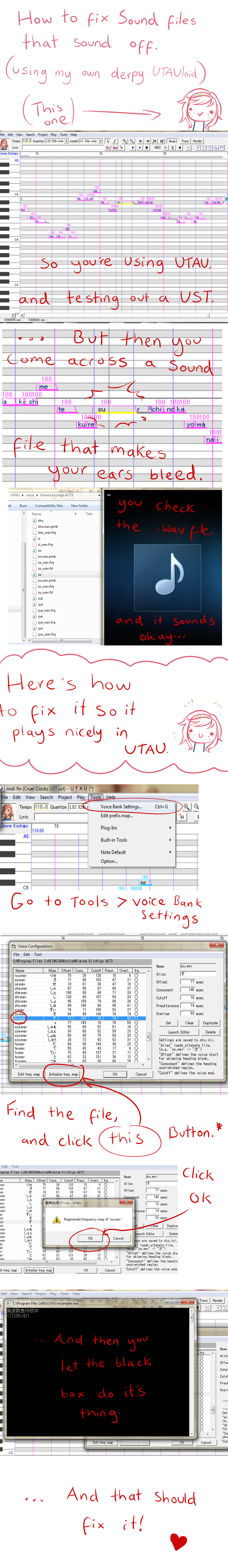 How to Fix off sounding files in UTAU.