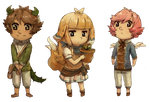 OC Chibis by Ekkoberry