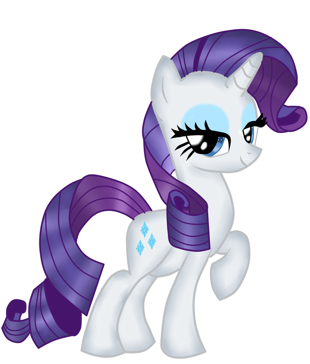 Deviantart Rarity Pony Rarity Pony by NiteNitepillow on DeviantArt