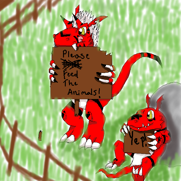 Growlmon and Guilmon